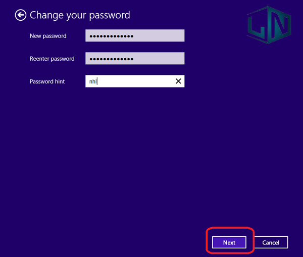 Các tùy chọn đặt mật khẩu