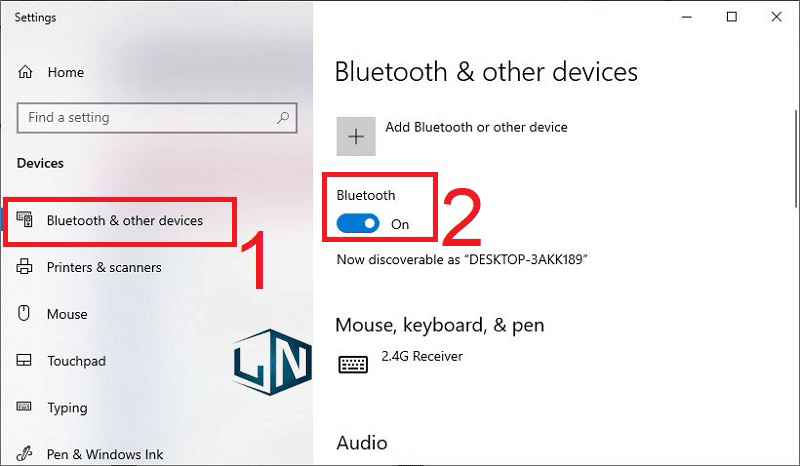 Bật Bluetooth trên máy tính