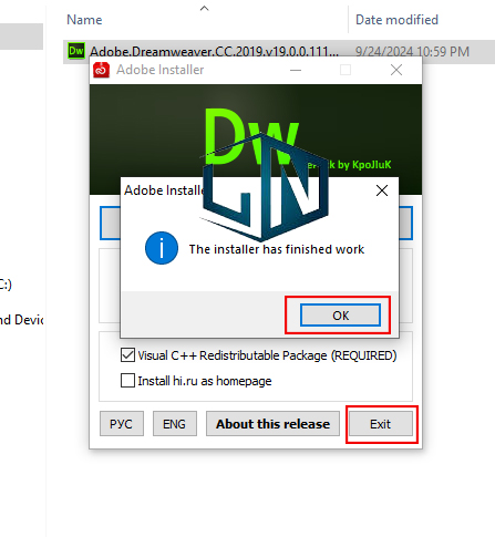 Nhấn Ok rồi nhấn Exit để hoàn tất cài đặt Nhấn Ok rồi nhấn Exit để hoàn tất cài đặt