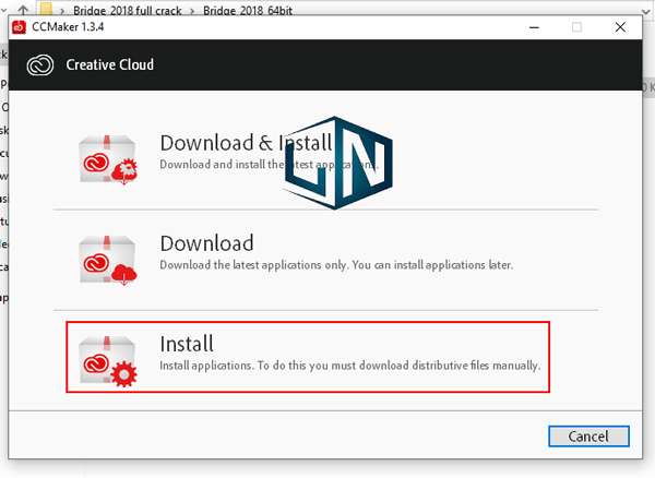 Nhấn install để cài đặt phần mềm Nhấn install để cài đặt phần mềm