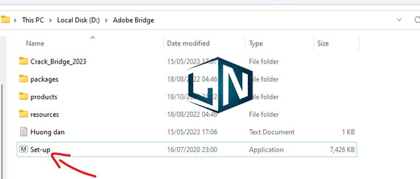 Chạy file setup Chạy file setup