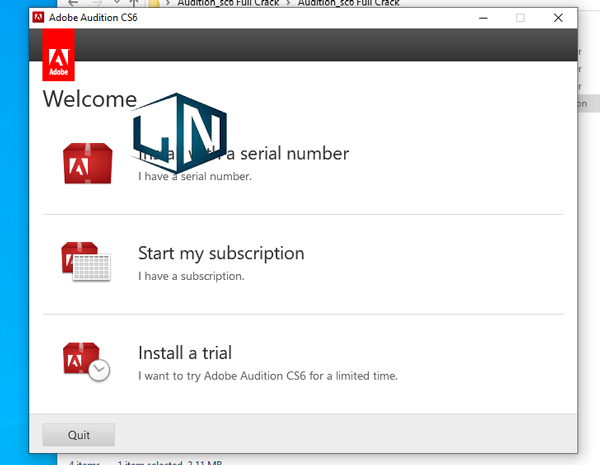 Chọn Install Try để sử dụng bản dùng thử Chọn Install Try để sử dụng bản dùng thử