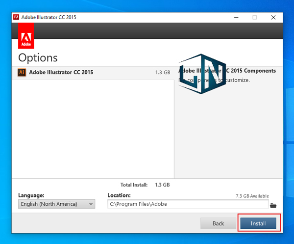Nhấn Install để cài đặt phần mềm Nhấn Install để cài đặt phần mềm